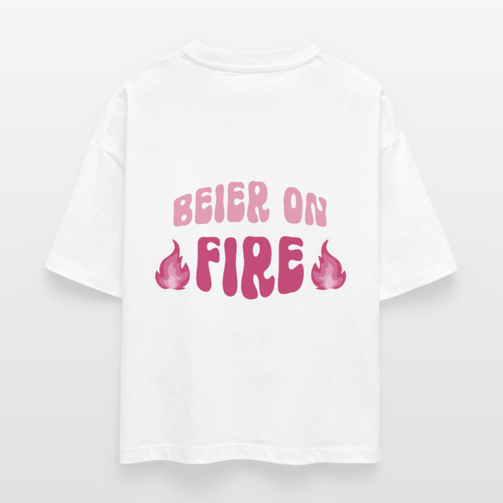 Beier on Fire - Boxy T-Shirt - white