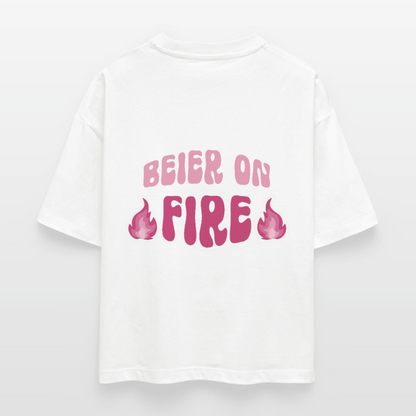 Beier on Fire - Boxy T-Shirt - white