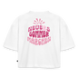 Sommermärchen - Oversized Cropped T-Shirt - white