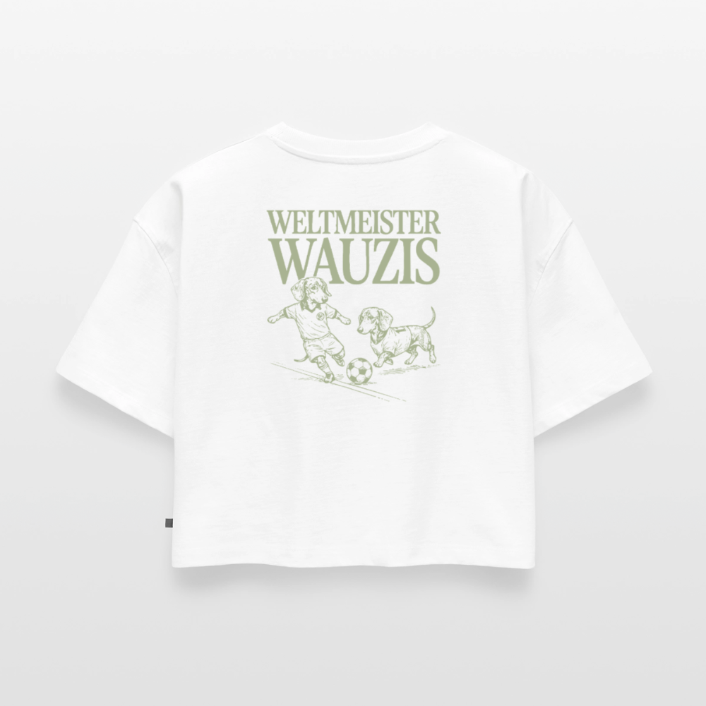 Weltmeister Wauzis - Oversized Cropped T-Shirt - white