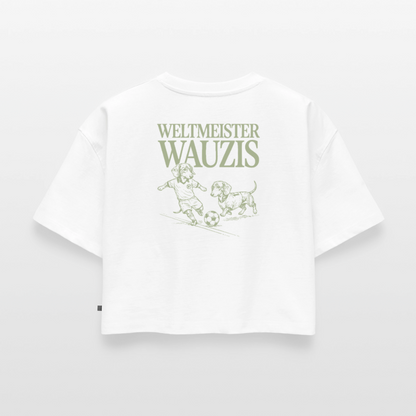 Weltmeister Wauzis - Oversized Cropped T-Shirt - white