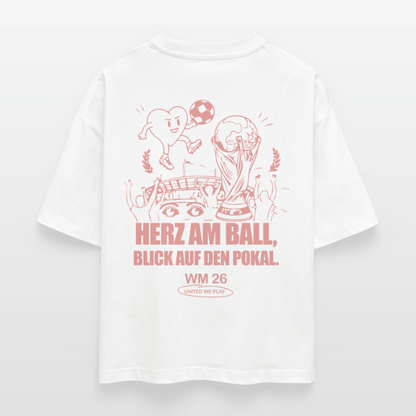 Herz am Ball - Boxy T-Shirt - white