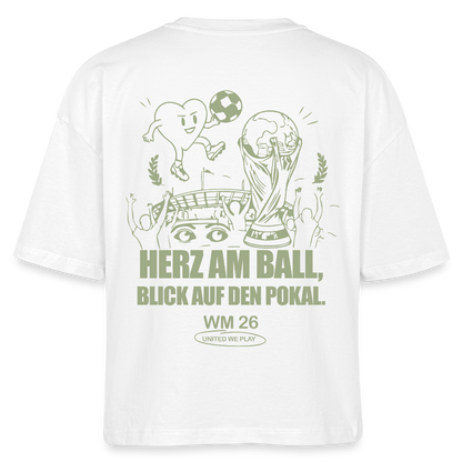 Herz am Ball - Boxy T-Shirt - white