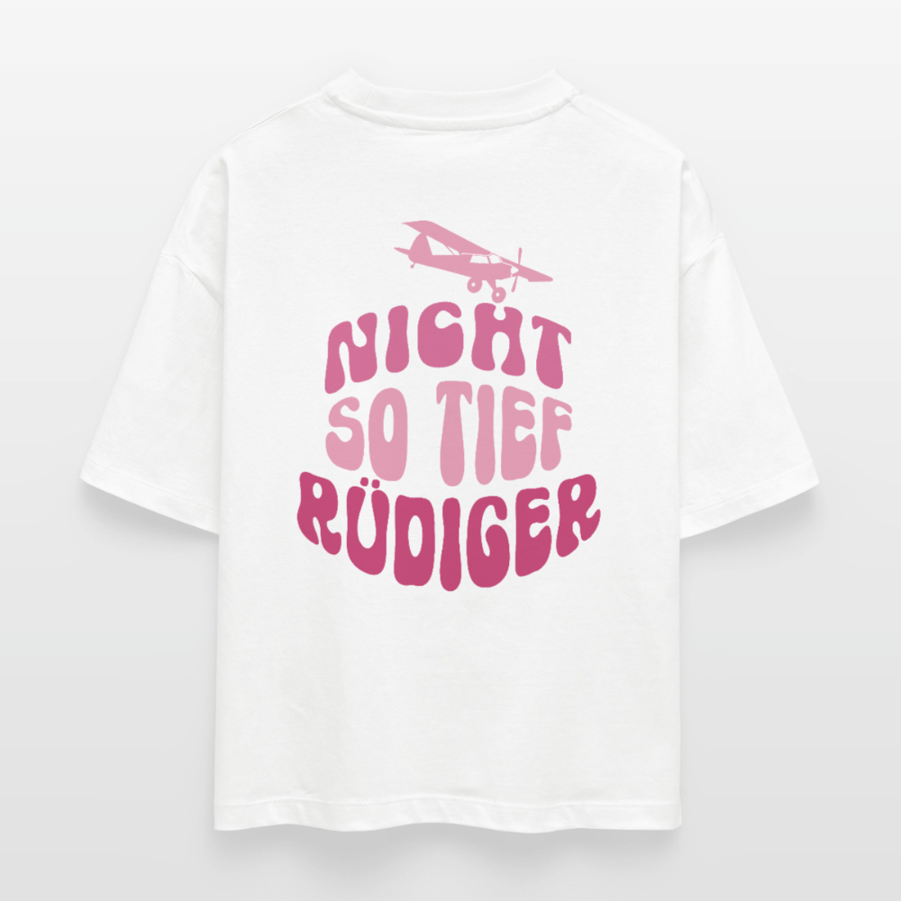 Nicht so tief - Boxy T-Shirt - white