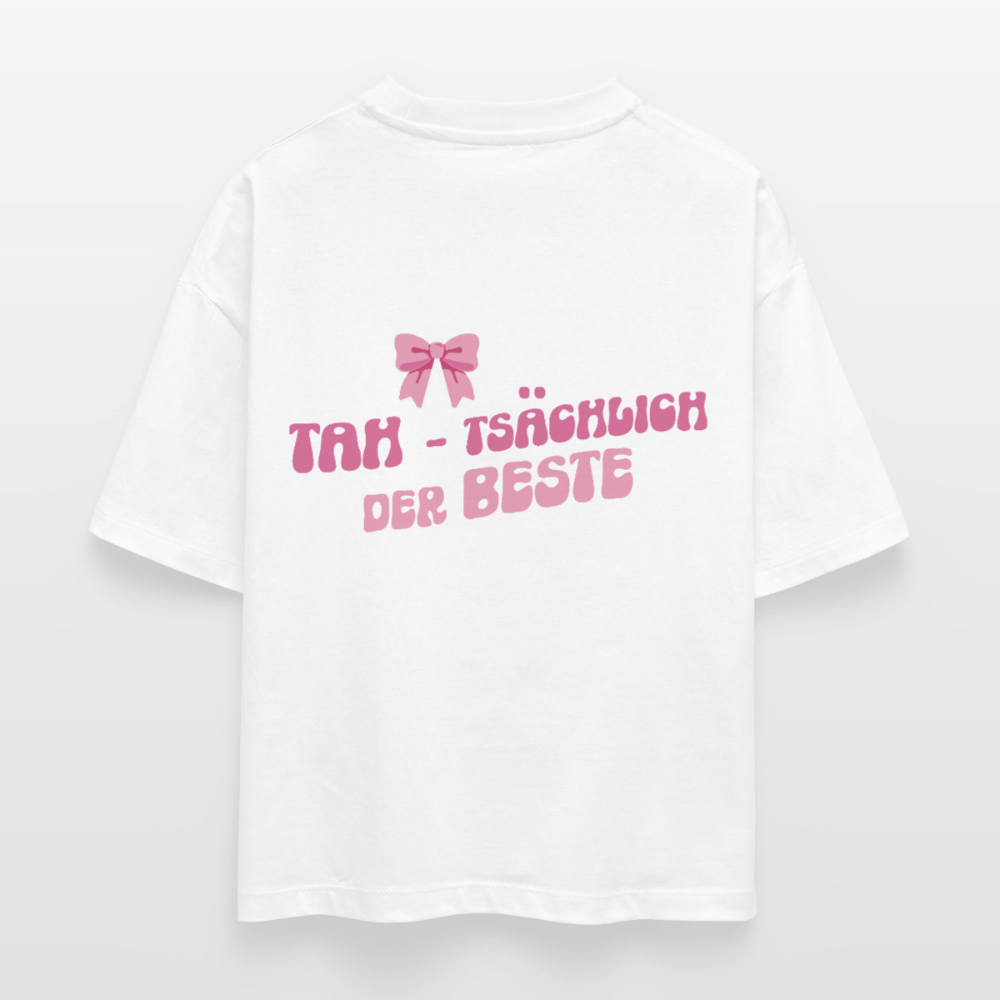 Tahtsächlich - Boxy T-Shirt - white
