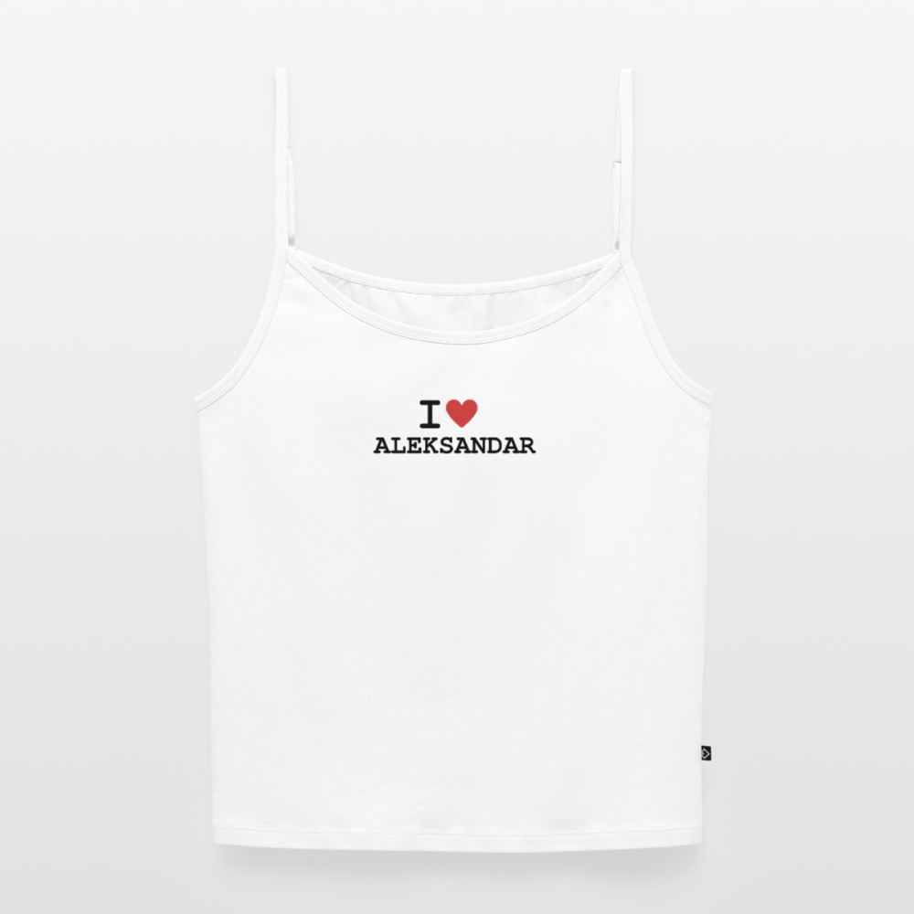 I <3 Aleksandar - Trägertop - white