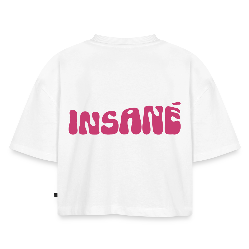 Insané - Oversized Cropped T-Shirt - white