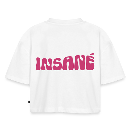 Insané - Oversized Cropped T-Shirt - white