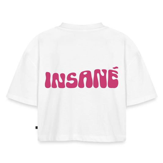 Insané - Oversized Cropped T-Shirt - white