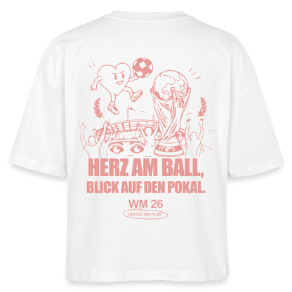 Herz am Ball - Boxy T-Shirt - white