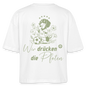 Wir drücken die Pfoten - Boxy Organic T-Shirt - white