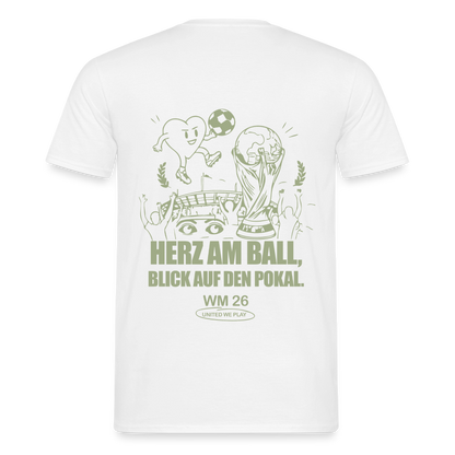 Herz am Ball - Klassik T-Shirt - white