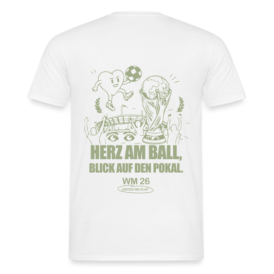 Herz am Ball - Klassik T-Shirt - white