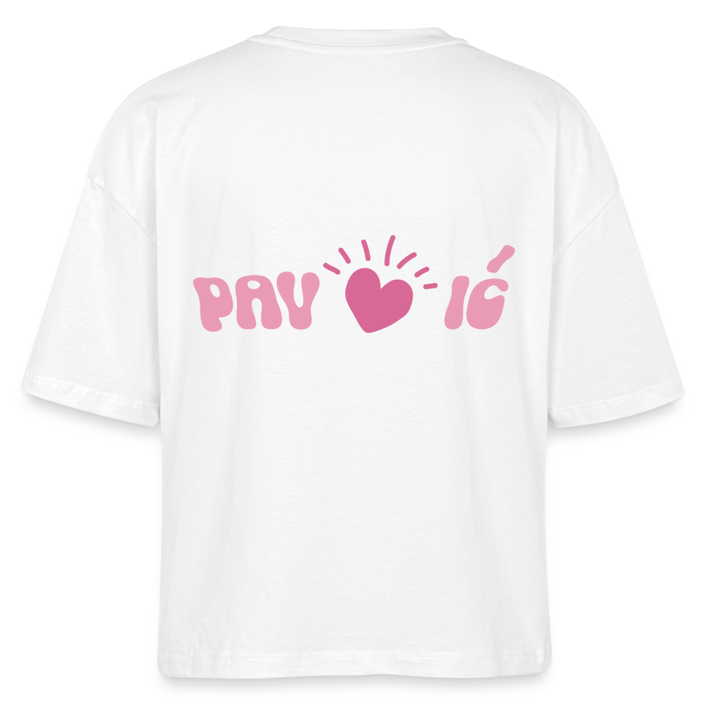 Pav <3 ic - Boxy T-Shirt - white