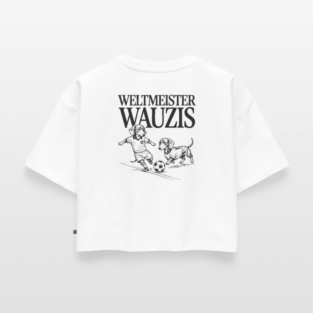 Weltmeister Wauzis -  Oversized Cropped T-Shirt - white