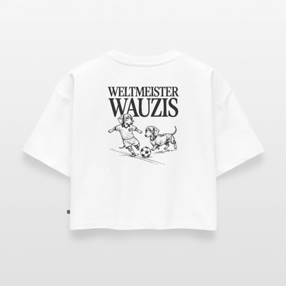 Weltmeister Wauzis -  Oversized Cropped T-Shirt - white