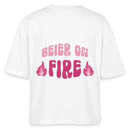 Beier on Fire - Boxy T-Shirt - white