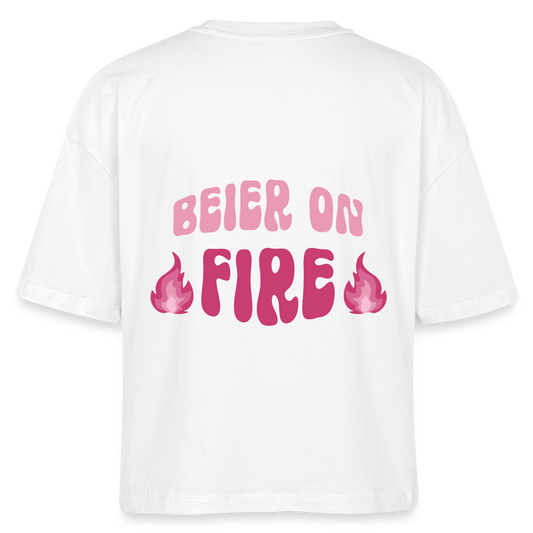 Beier on Fire - Boxy T-Shirt - white