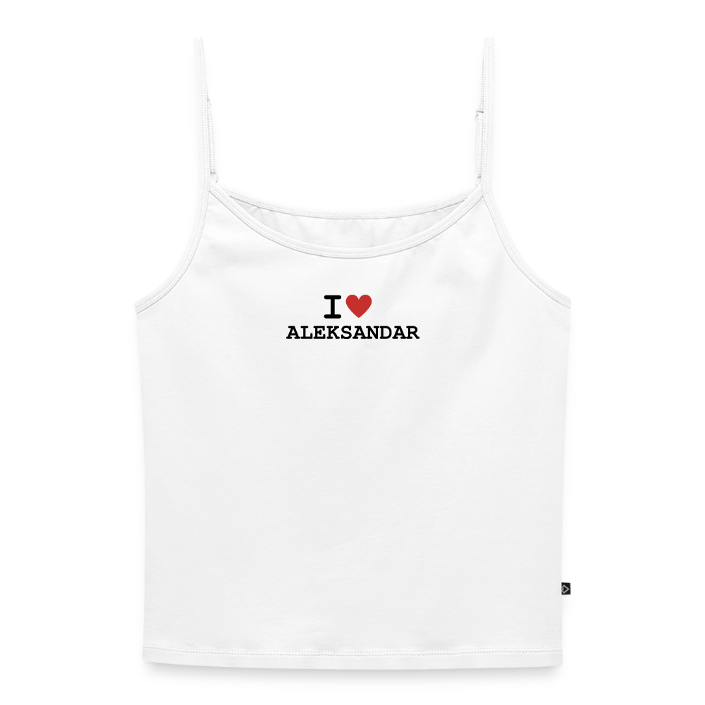 I <3 Aleksandar - Trägertop - white