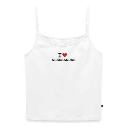 I <3 Aleksandar - Trägertop - white