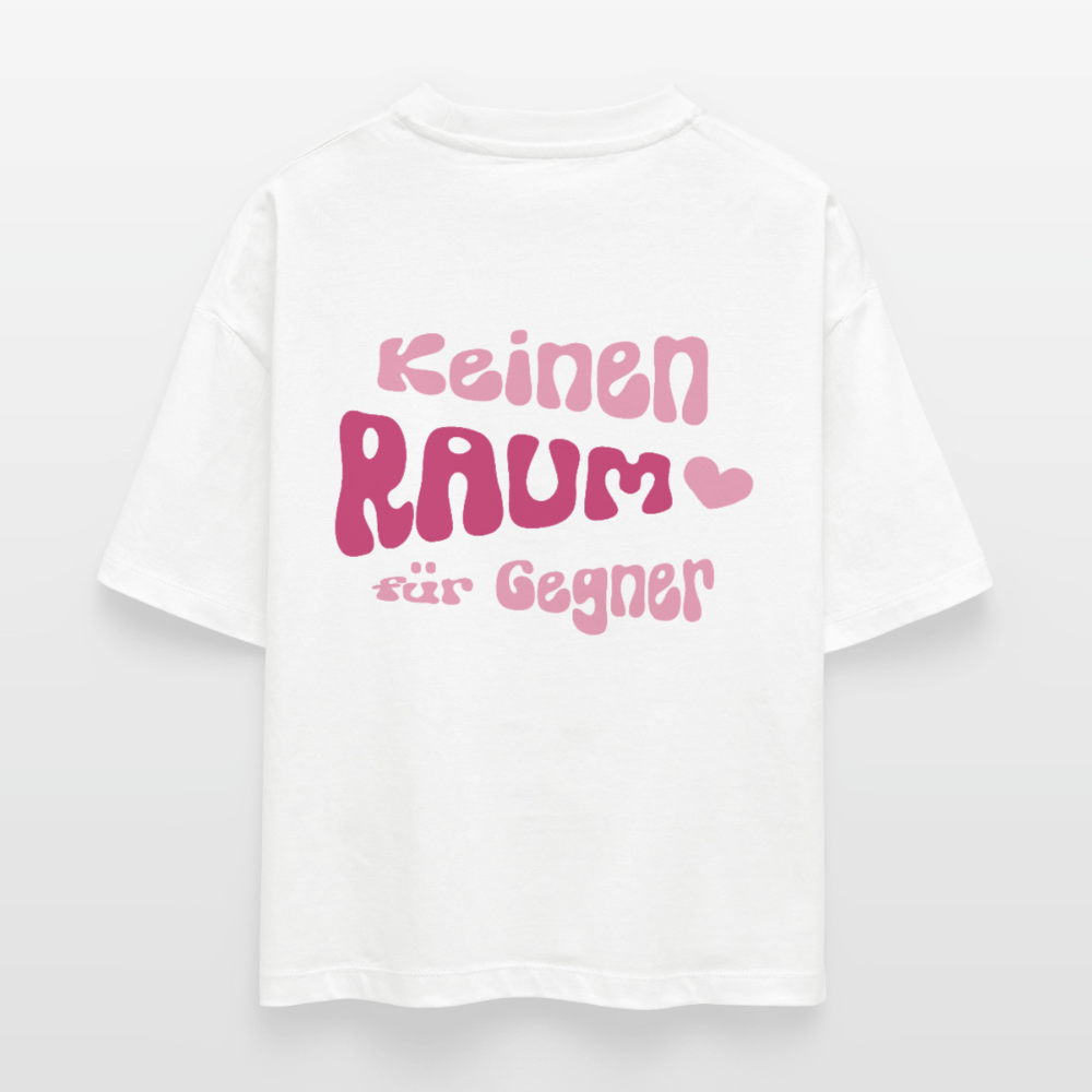 Keinen Raum für Gegner - Boxy T-Shirt - white