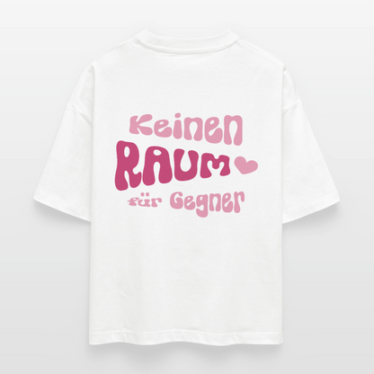 Keinen Raum für Gegner - Boxy T-Shirt - white