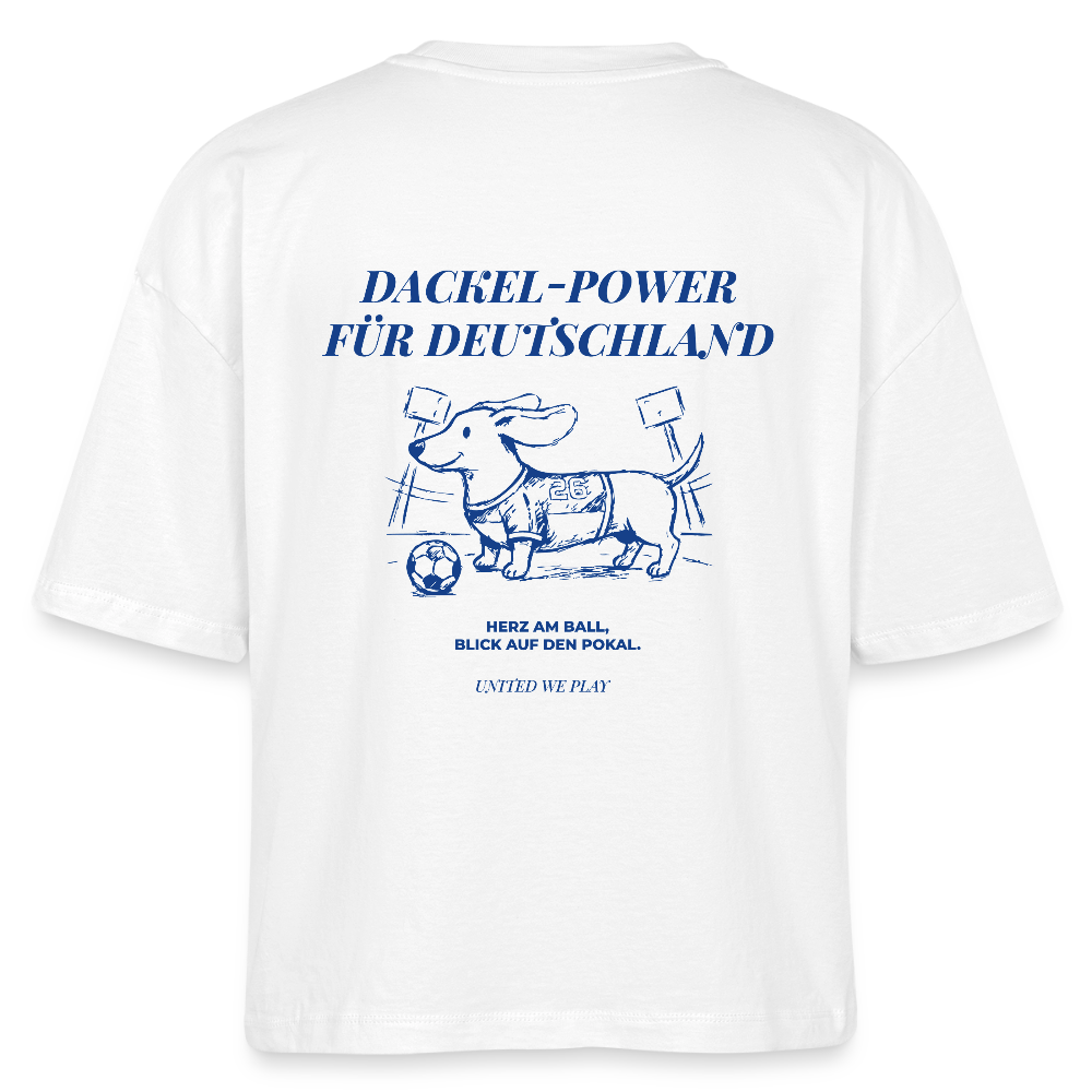 Dackel Power - Boxy T-Shirt - white
