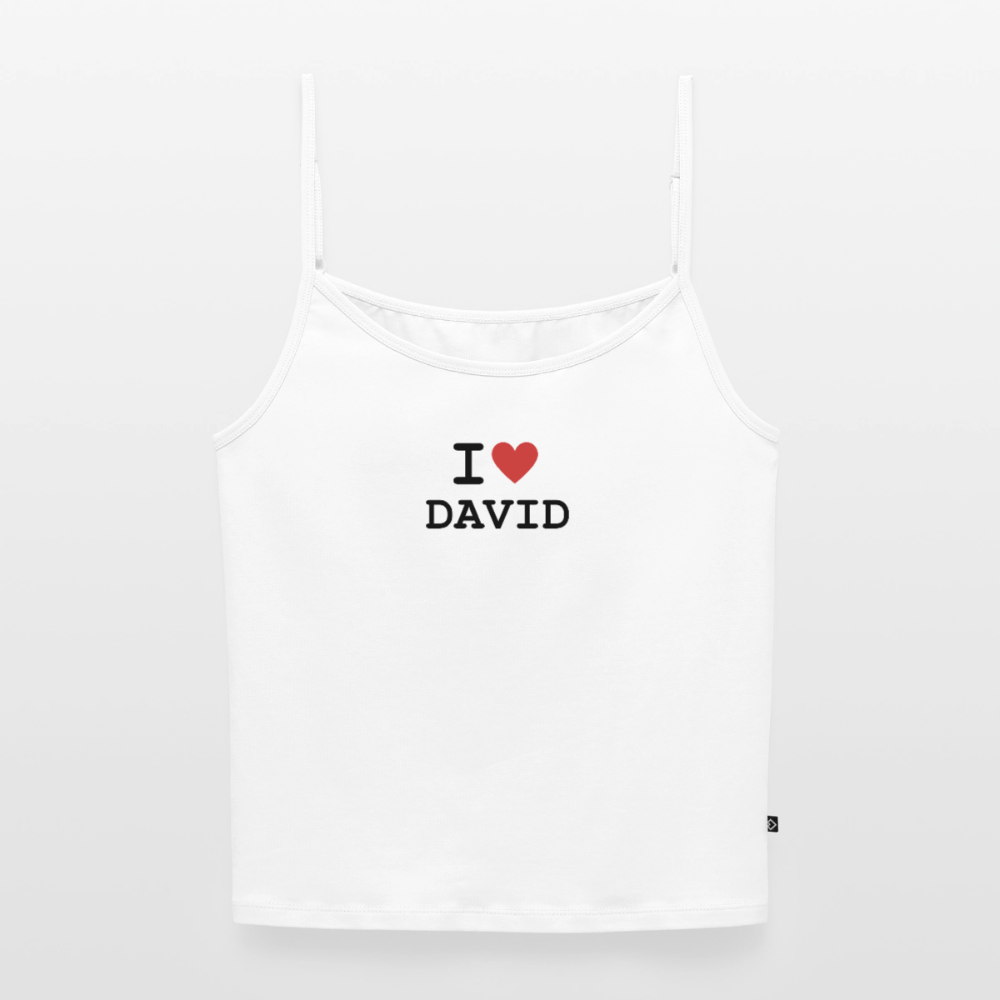 I <3 David - Trägertop - white