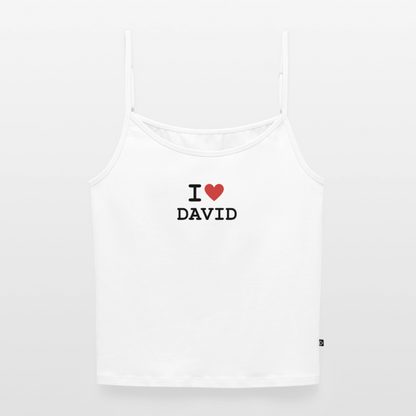 I <3 David - Trägertop - white