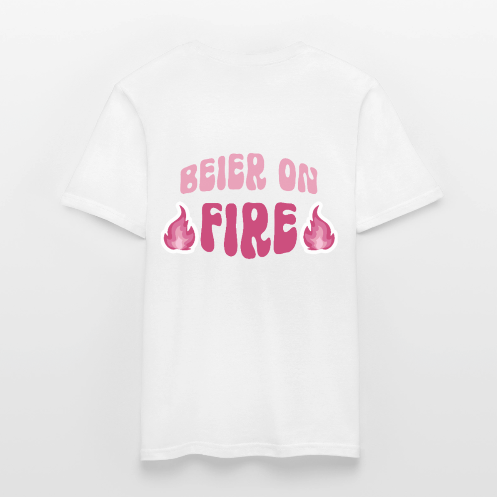 Beier on Fire - Klassik T-Shirt - white