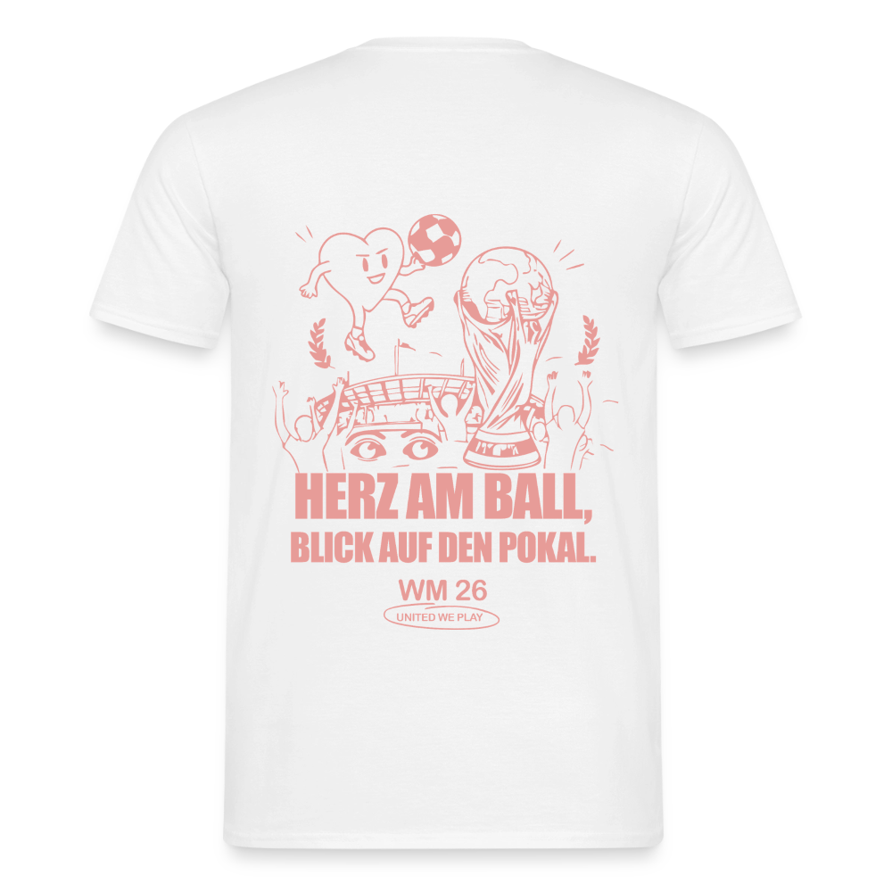 Herz am Ball - Klassik T-Shirt - white