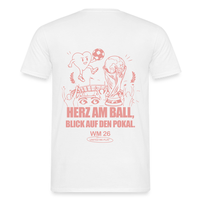 Herz am Ball - Klassik T-Shirt - white