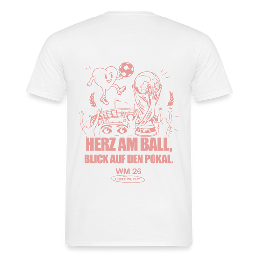 Herz am Ball - Klassik T-Shirt - white