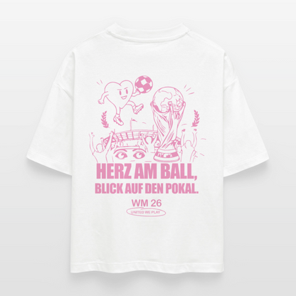 Herz am Ball - Boxy T-Shirt - white