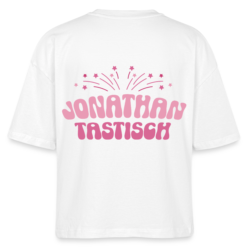 Jonathan tastisch - Boxy T-Shirt - white