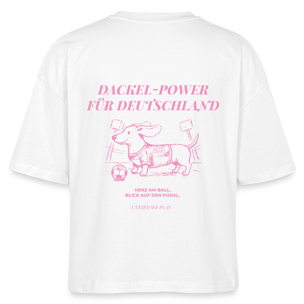 Dackel Power - Boxy t-Shirt - white