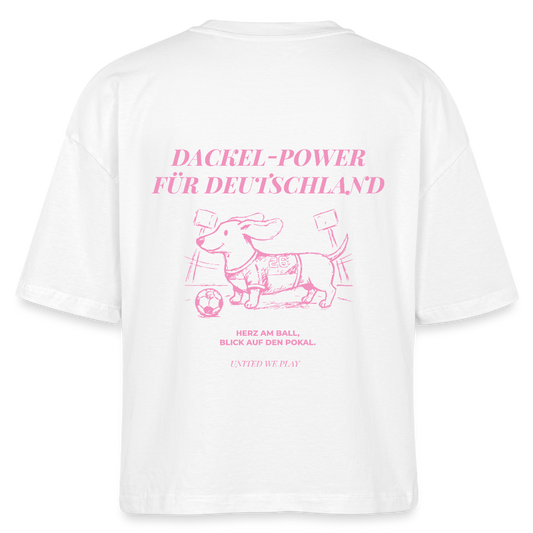 Dackel Power - Boxy t-Shirt - white