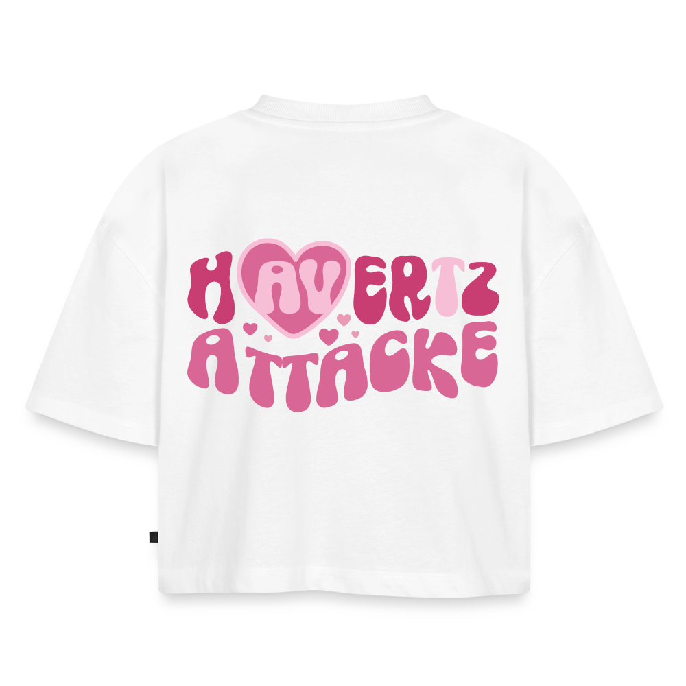 Havertz Attacke - Oversized Cropped T-Shirt - white