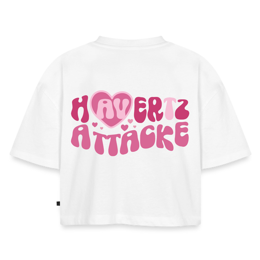 Havertz Attacke - Oversized Cropped T-Shirt - white