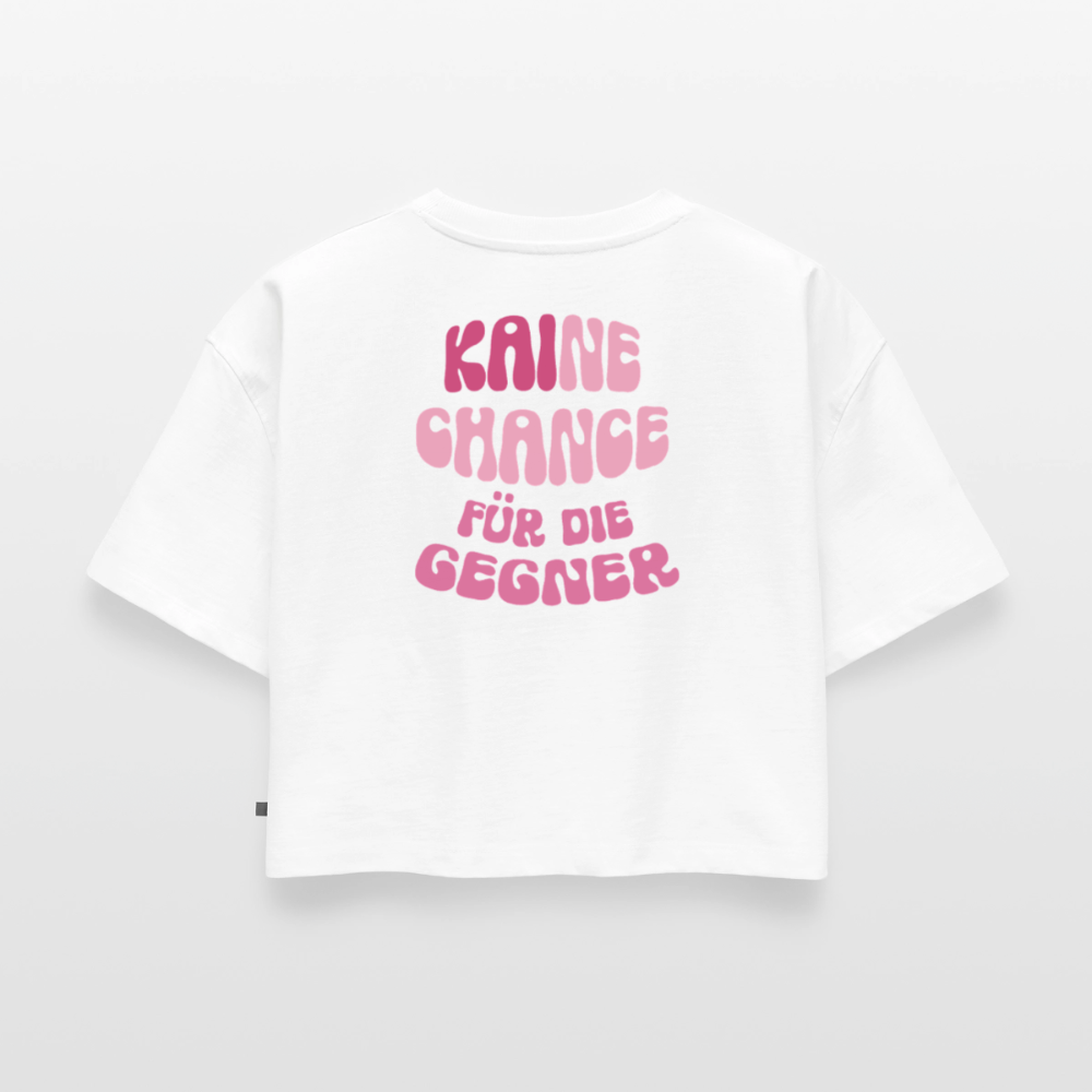 Kaine Chance - Oversized Cropped T-Shirt - white