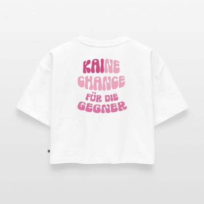 Kaine Chance - Oversized Cropped T-Shirt - white