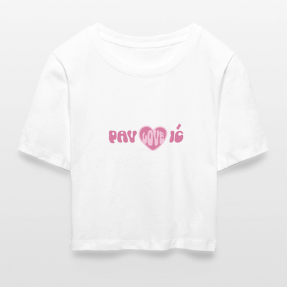 Pav - Love - ic - Baby Tee - white