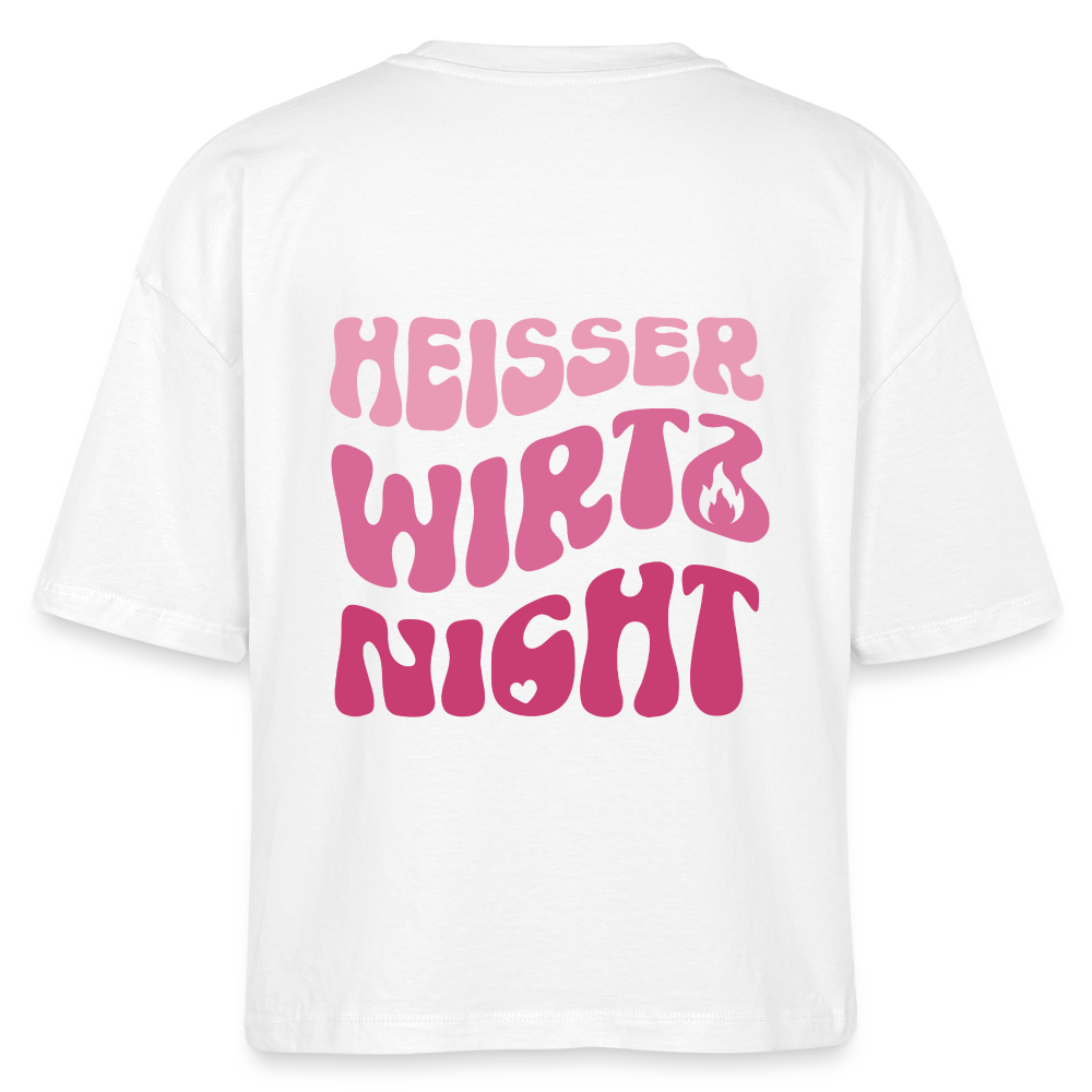 Heisser wirtz nicht - Boxy T-Shirt - white