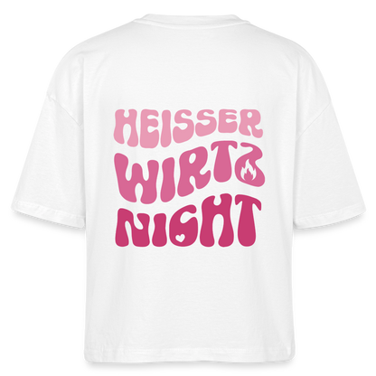Heisser wirtz nicht - Boxy T-Shirt - white