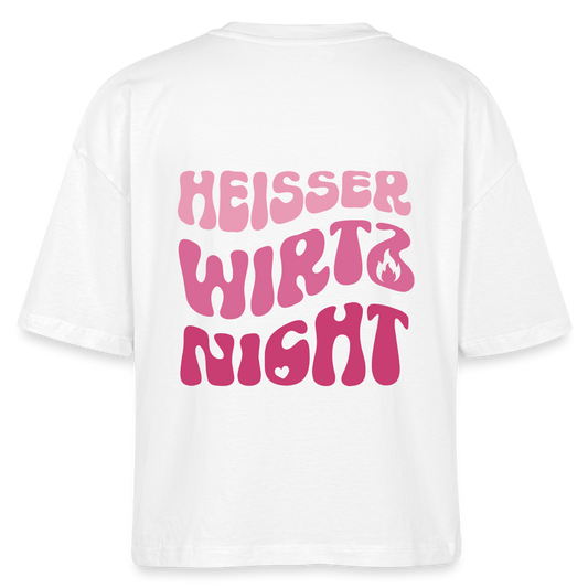 Heisser wirtz nicht - Boxy T-Shirt - white