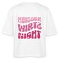 Heisser wirtz nicht - Boxy T-Shirt - white