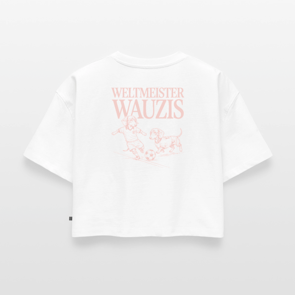 Weltmeister Wauzis - Oversized Cropped T-Shirt - white