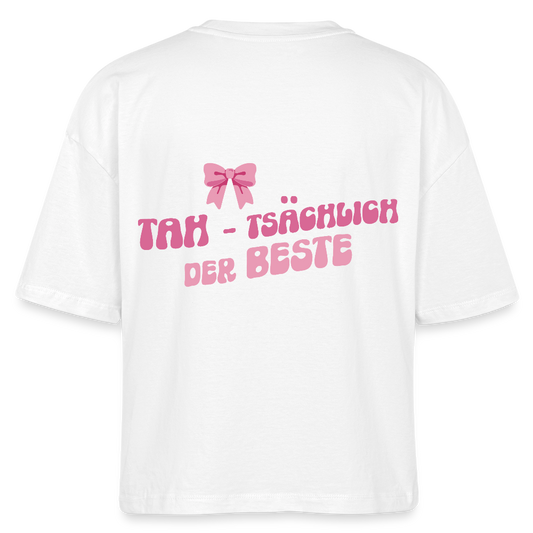 Tahtsächlich - Boxy T-Shirt - white