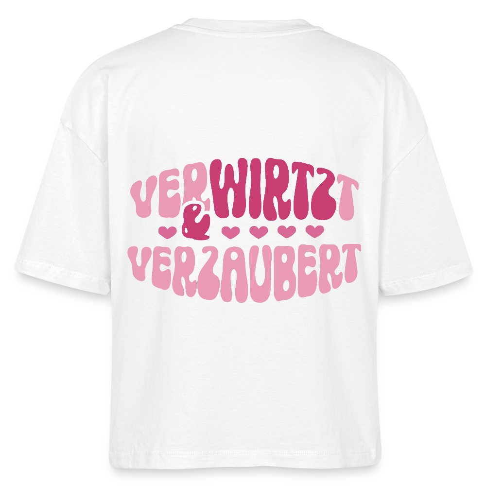 Verwirtzt & verzaubert - Boxy T-Shirt - white